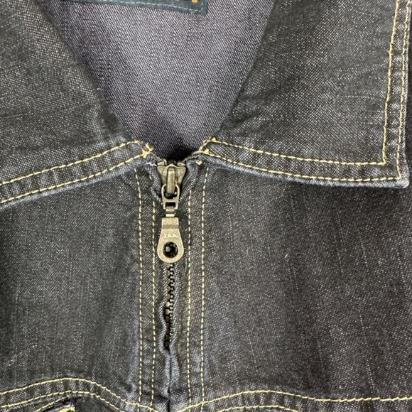 Marithe Francois Girbaud Denim Jacket MENS 2XL Blue SELVEDGE Cotton Full Zip - Picture 6 of 12